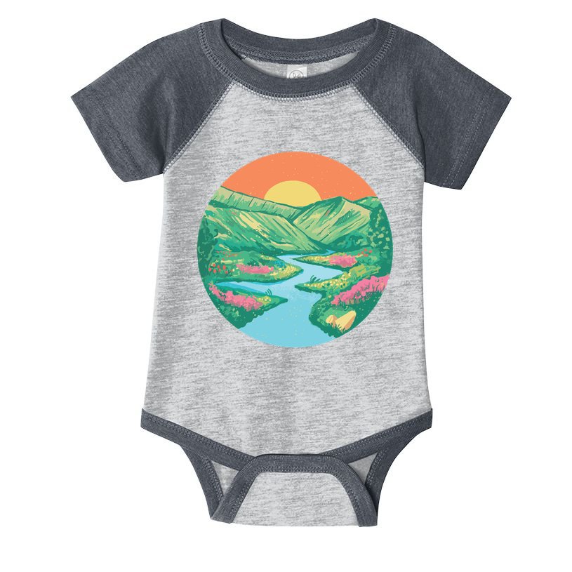 Sunrise Painting Infant Baby Jersey Bodysuit