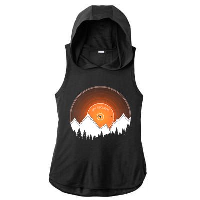 Sunrise Sol Records Ladies PosiCharge Tri-Blend Wicking Draft Hoodie Tank