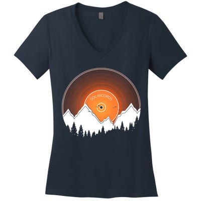 Sunrise Sol Records Women's V-Neck T-Shirt