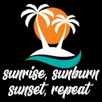 Sunrise Sunburn Sunset Repeat Palm Tree Wool Snapback Cap