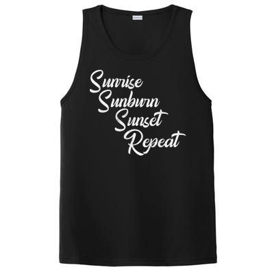 Sunrise Sunburn Sunset Repeat Vintage PosiCharge Competitor Tank