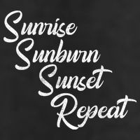 Sunrise Sunburn Sunset Repeat Vintage Trucker Hat