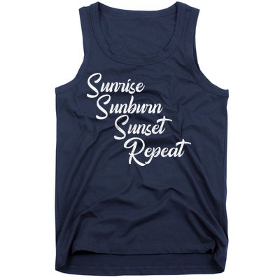 Sunrise Sunburn Sunset Repeat Vintage Tank Top