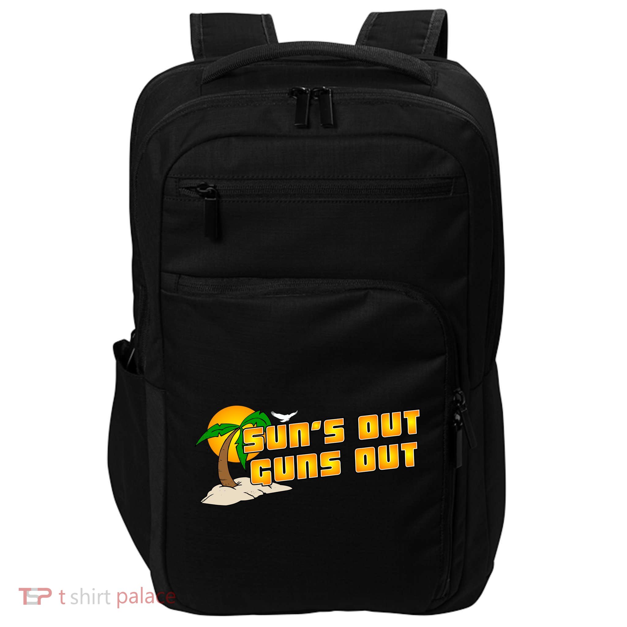 Sun's Got Guns Out Impact Tech Backpack