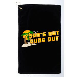 Sun's Got Guns Out Platinum Collection Golf Towel