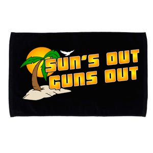 Sun's Got Guns Out Microfiber Hand Towel