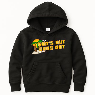 Sun's Got Guns Out Kids Hoodie