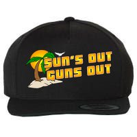 Sun's Got Guns Out Wool Snapback Cap