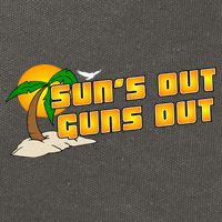 Sun's Got Guns Out Cotton Canvas Backpack