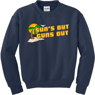 Sun's Got Guns Out Kids Sweatshirt