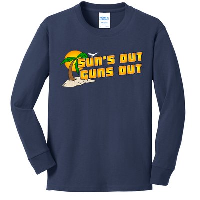 Sun's Got Guns Out Kids Long Sleeve Shirt