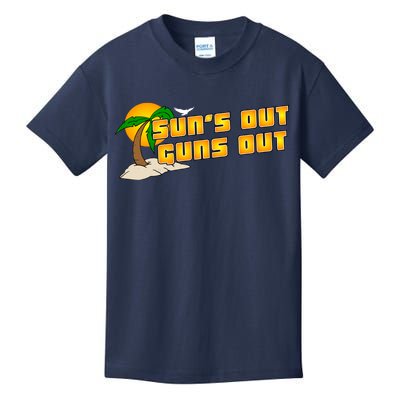 Sun's Got Guns Out Kids T-Shirt