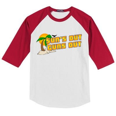 Sun's Got Guns Out Kids Colorblock Raglan Jersey