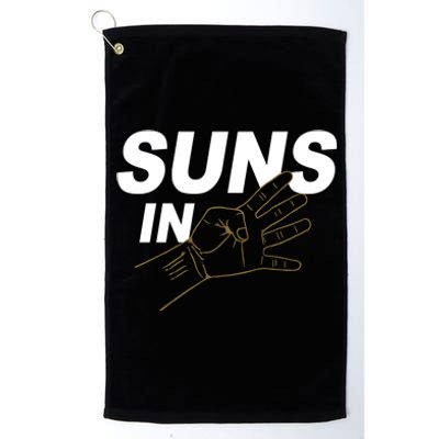 Suns In 4 Playoff Basketball Platinum Collection Golf Towel