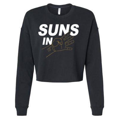 Suns In 4 Playoff Basketball Cropped Pullover Crew
