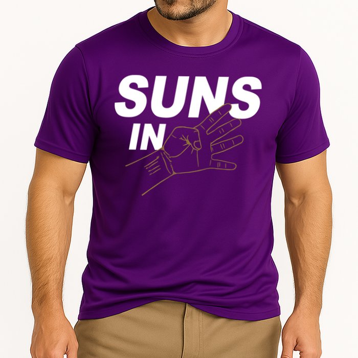 Suns In 4 Playoff Basketball Cooling Performance Crew T-Shirt