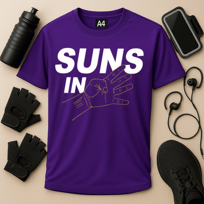 Suns In 4 Playoff Basketball Cooling Performance Crew T-Shirt