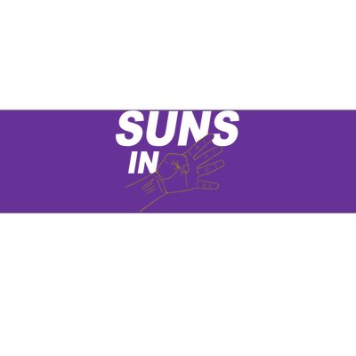 Suns In 4 Playoff Basketball Bumper Sticker