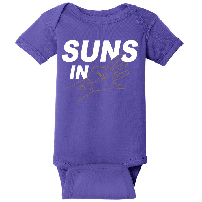 Suns In 4 Playoff Basketball Baby Bodysuit