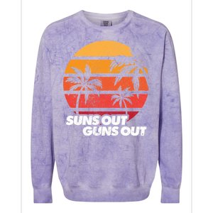 Suns Out Guns Out Colorblast Crewneck Sweatshirt