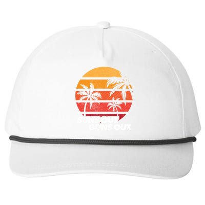 Suns Out Guns Out Snapback Five-Panel Rope Hat