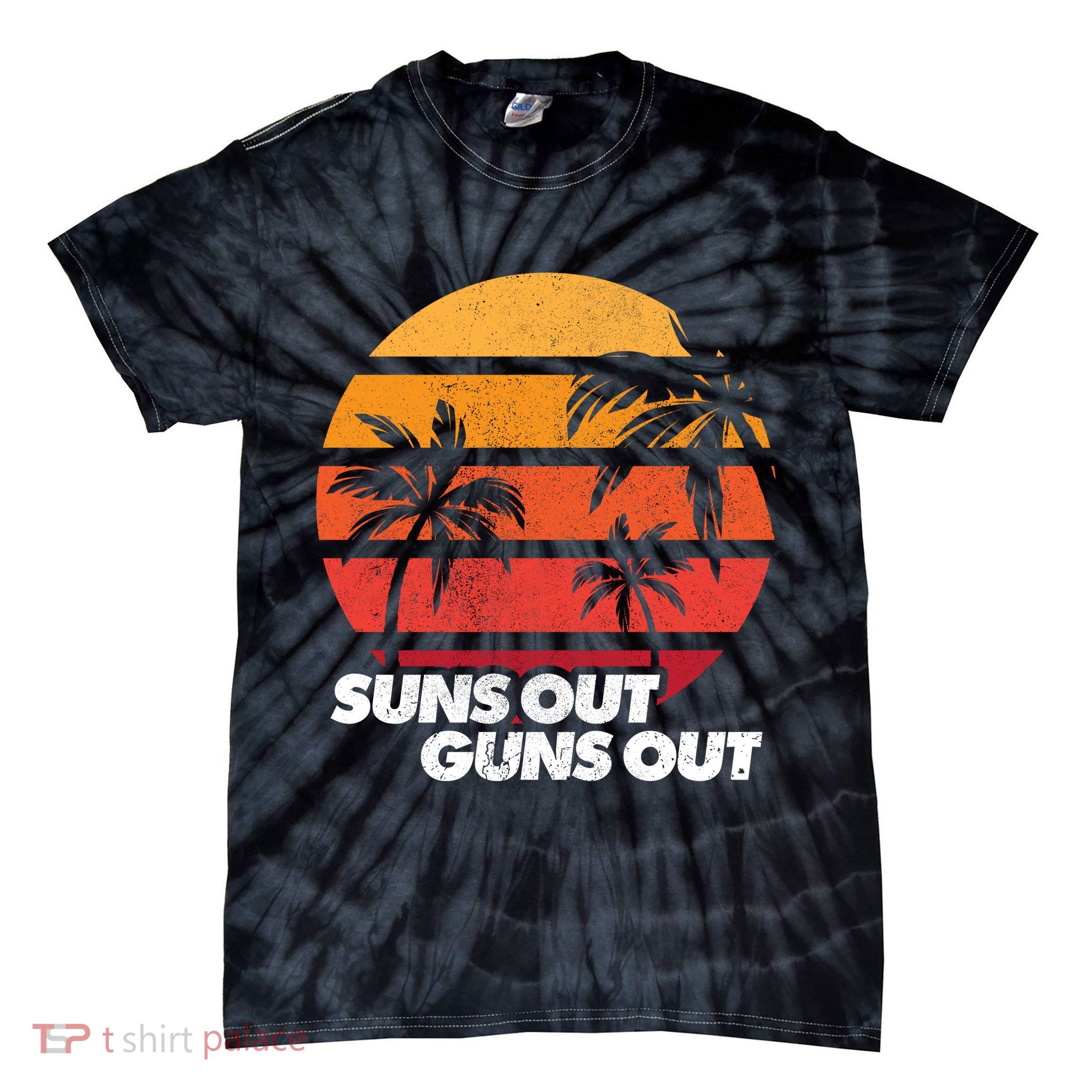 Suns Out Guns Out Tie-Dye T-Shirt