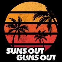 Suns Out Guns Out Women's V-Neck T-Shirt