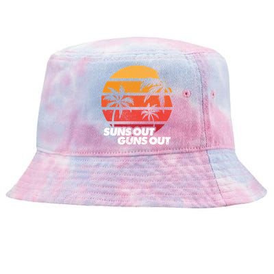 Suns Out Guns Out Tie-Dyed Bucket Hat