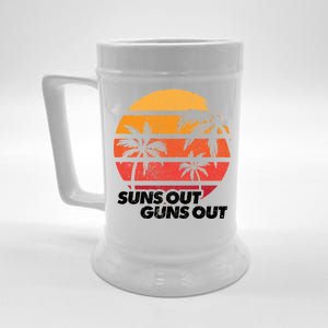 Suns Out Guns Out Beer Stein