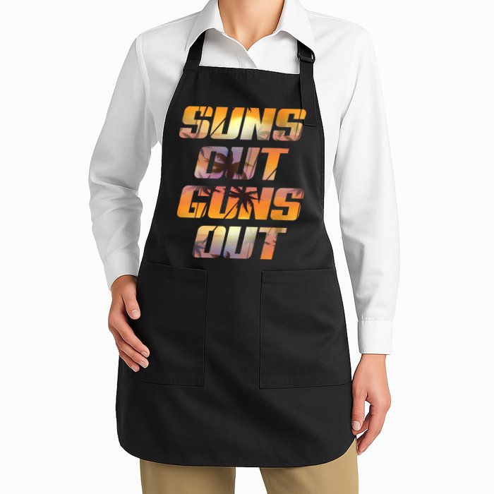 Suns Out Guns Out Summer Apron