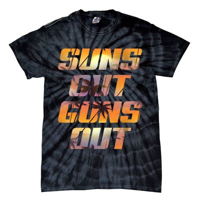 Suns Out Guns Out Summer Tie-Dye T-Shirt