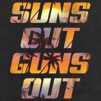 Suns Out Guns Out Summer Golf Towel