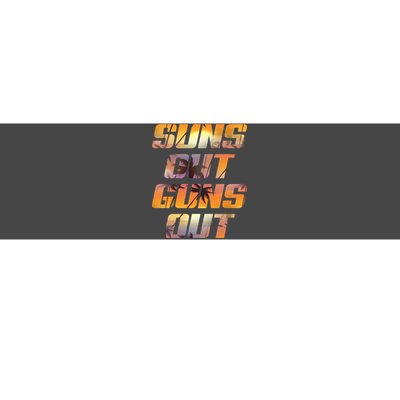 Suns Out Guns Out Summer Bumper Sticker