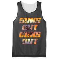Suns Out Guns Out Summer Mesh Reversible Basketball Jersey Tank