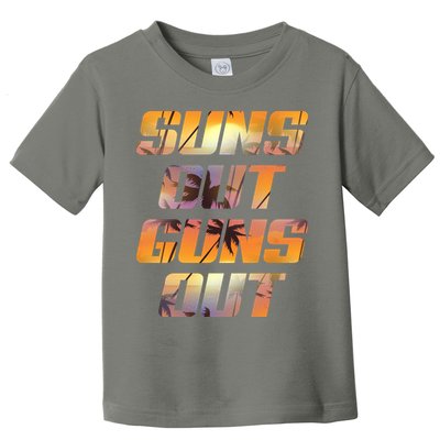 Suns Out Guns Out Summer Toddler T-Shirt