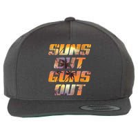 Suns Out Guns Out Summer Wool Snapback Cap