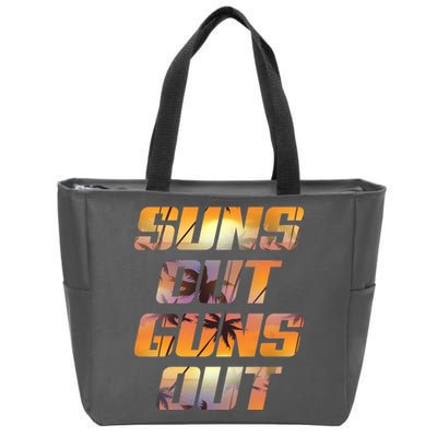 Suns Out Guns Out Summer Zip Tote Bag