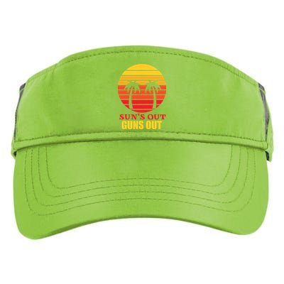 Sun's Out Guns Out Summer Party Adult Drive Performance Visor