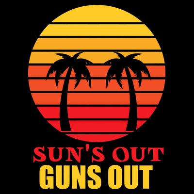 Sun's Out Guns Out Summer Party T-Shirt