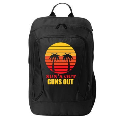 Sun's Out Guns Out Summer Party City Backpack