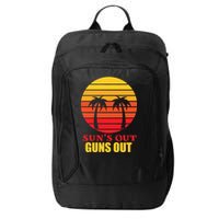 Sun's Out Guns Out Summer Party City Backpack