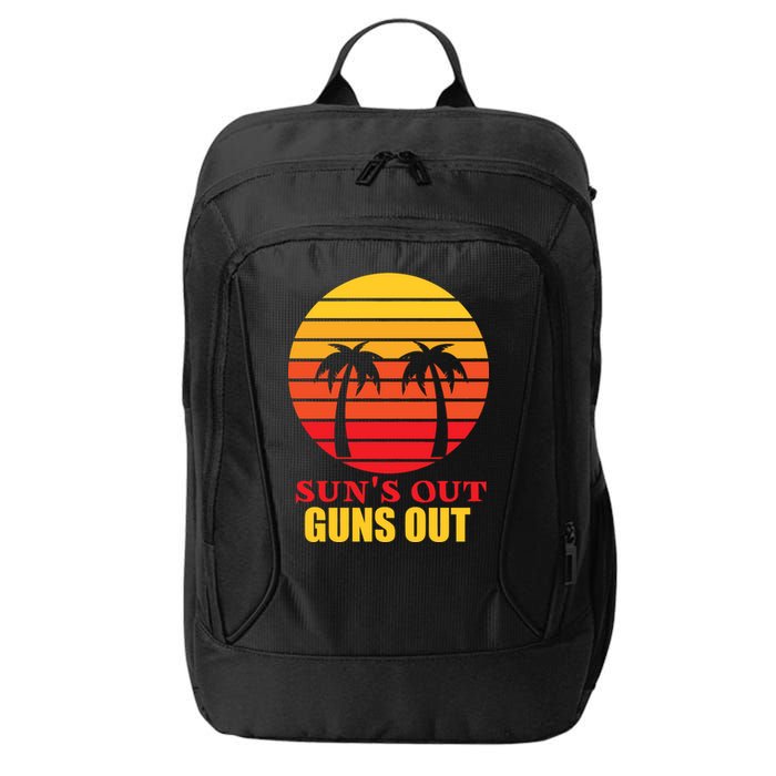 Sun's Out Guns Out Summer Party City Backpack