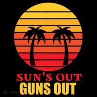 Sun's Out Guns Out Summer Party Sustainable Bucket Hat
