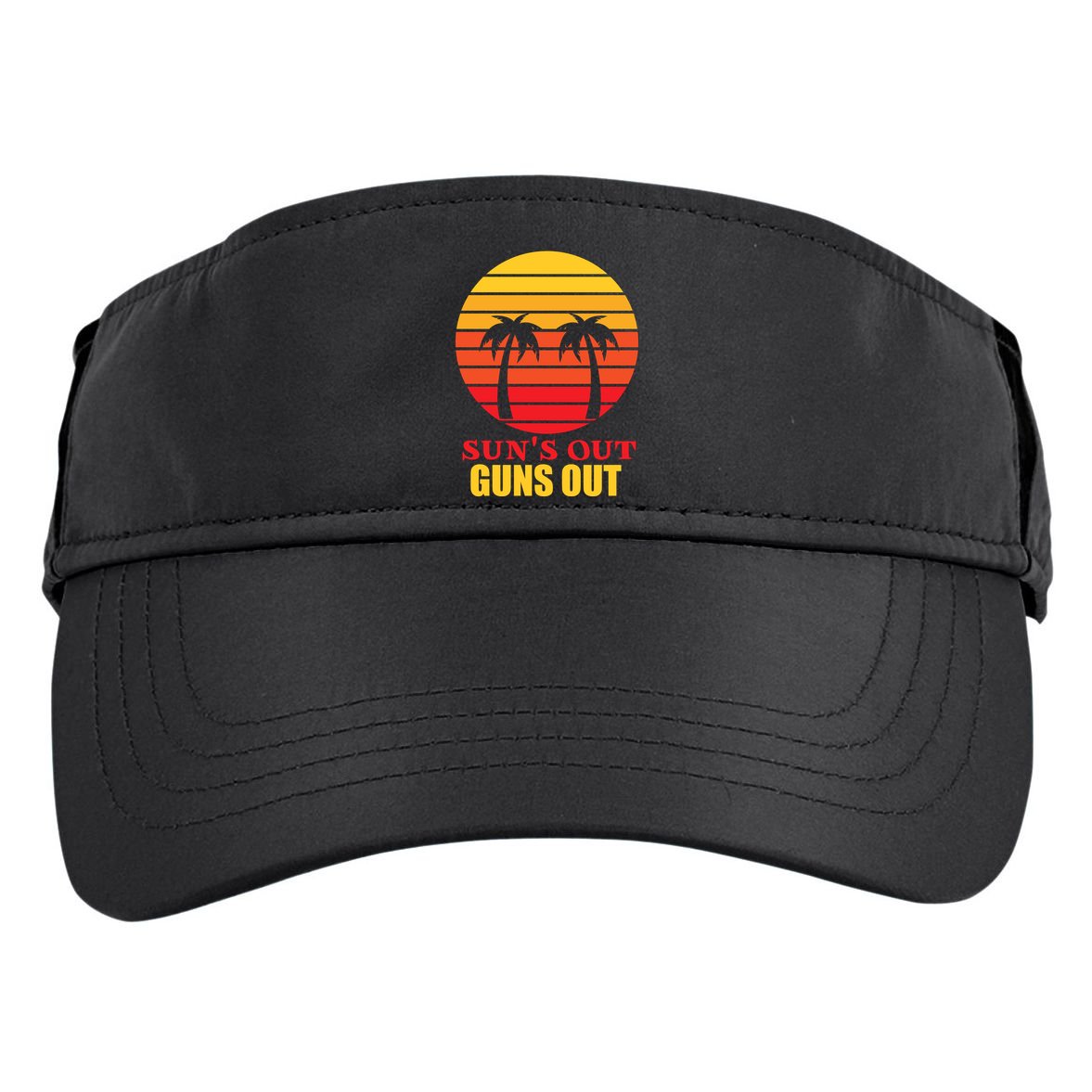 Sun's Out Guns Out Summer Party Adult Drive Performance Visor