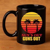 Sun's Out Guns Out Summer Party 11oz C Handle Ceramic Mug