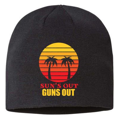 Sun's Out Guns Out Summer Party Sustainable Beanie