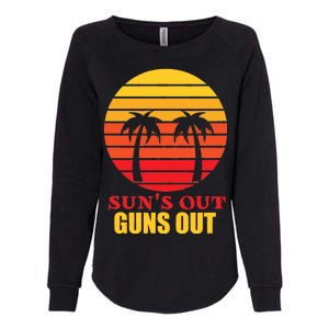 Sun's Out Guns Out Summer Party Womens California Wash Sweatshirt