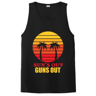 Sun's Out Guns Out Summer Party PosiCharge Competitor Tank