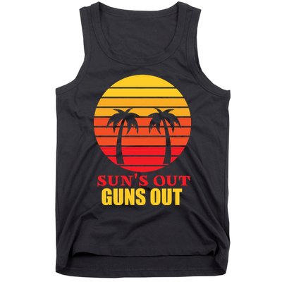 Sun's Out Guns Out Summer Party Tank Top