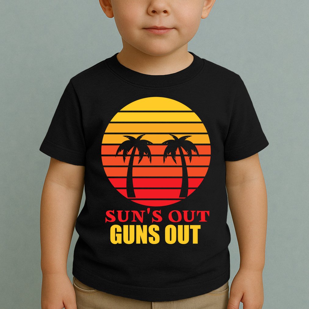 Sun's Out Guns Out Summer Party Toddler T-Shirt